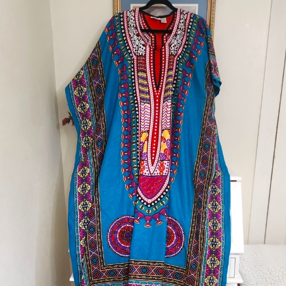 Maxi Dress One Size Bohemian Cultural Beach Party Festival